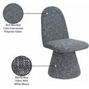  Color_Blue -- Renuar Blue Fabric Upholstered Dining Chair IMAGE 10