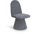  Color_Blue -- Renuar Blue Fabric Upholstered Dining Chair IMAGE 1