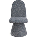  Color_Blue -- Renuar Blue Fabric Upholstered Dining Chair IMAGE 3