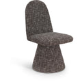 Color_Brown -- Renuar Brown Fabric Upholstered Dining Chair IMAGE 1