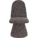  Color_Brown -- Renuar Brown Fabric Upholstered Dining Chair IMAGE 3