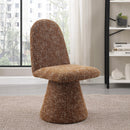  Color_Cognac -- Renuar Cognac Fabric Upholstered Dining Chair IMAGE 2