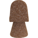  Color_Cognac -- Renuar Cognac Fabric Upholstered Dining Chair IMAGE 5