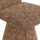  Color_Cognac -- Renuar Cognac Fabric Upholstered Dining Chair IMAGE 7