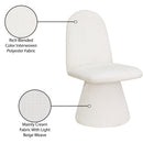  Color_Cream -- Renuar Cream Fabric Upholstered Dining Chair IMAGE 10