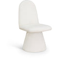  Color_Cream -- Renuar Cream Fabric Upholstered Dining Chair IMAGE 1