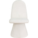  Color_Cream -- Renuar Cream Fabric Upholstered Dining Chair IMAGE 3