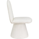  Color_Cream -- Renuar Cream Fabric Upholstered Dining Chair IMAGE 4