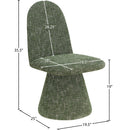  Color_Green -- Renuar Green Fabric Upholstered Dining Chair IMAGE 9