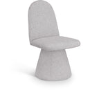  Color_Grey -- Renuar Grey Fabric Upholstered Dining Chair IMAGE 1