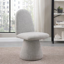  Color_Grey -- Renuar Grey Fabric Upholstered Dining Chair IMAGE 2