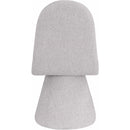  Color_Grey -- Renuar Grey Fabric Upholstered Dining Chair IMAGE 5