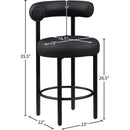 Color_Black -- Meridian Bordeaux Counter Height Stool IMAGE 10
