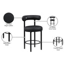  Color_Black -- Meridian Bordeaux Counter Height Stool IMAGE 11