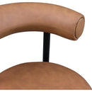 Color_Cognac -- Bordeaux Cognac Vegan Leather Upholstered Counter Stool IMAGE 8