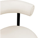  Color_Cream -- Bordeaux Cream Vegan Leather Upholstered Counter Stool IMAGE 8