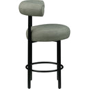  Color_Green -- Bordeaux Green Vegan Leather Upholstered Counter Stool IMAGE 4