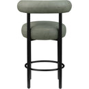  Color_Green -- Bordeaux Green Vegan Leather Upholstered Counter Stool IMAGE 5