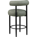  Color_Green -- Bordeaux Green Vegan Leather Upholstered Counter Stool IMAGE 7