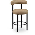  Color_Tan -- Bordeaux Tan Vegan Leather Upholstered Counter Stool IMAGE 1