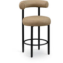  Color_Tan -- Bordeaux Tan Vegan Leather Upholstered Counter Stool IMAGE 1