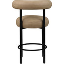  Color_Tan -- Bordeaux Tan Vegan Leather Upholstered Counter Stool IMAGE 5