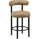  Color_Tan -- Bordeaux Tan Vegan Leather Upholstered Counter Stool IMAGE 6