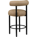 Color_Tan -- Bordeaux Tan Vegan Leather Upholstered Counter Stool IMAGE 7