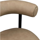  Color_Tan -- Bordeaux Tan Vegan Leather Upholstered Counter Stool IMAGE 8
