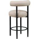  Color_Taupe -- Bordeaux Taupe Vegan Leather Upholstered Counter Stool IMAGE 7