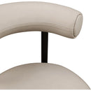 Color_Taupe -- Bordeaux Taupe Vegan Leather Upholstered Counter Stool IMAGE 8