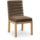  Color_Brown -- Evelyn Brown Velvet Upholstered Dining Chair IMAGE 1