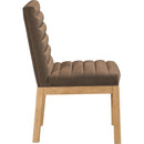  Color_Brown -- Evelyn Brown Velvet Upholstered Dining Chair IMAGE 4