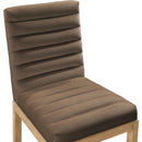  Color_Brown -- Evelyn Brown Velvet Upholstered Dining Chair IMAGE 7