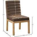  Color_Brown -- Evelyn Brown Velvet Upholstered Dining Chair IMAGE 8