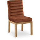 Color_Cognac -- Evelyn Cognac Velvet Upholstered Dining Chair IMAGE 1