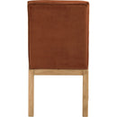  Color_Cognac -- Evelyn Cognac Velvet Upholstered Dining Chair IMAGE 5