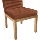  Color_Cognac -- Evelyn Cognac Velvet Upholstered Dining Chair IMAGE 6