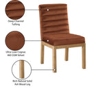  Color_Cognac -- Evelyn Cognac Velvet Upholstered Dining Chair IMAGE 9