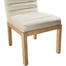  Color_Cream -- Evelyn Cream Velvet Upholstered Dining Chair IMAGE 6