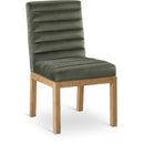  Color_Green -- Evelyn Green Velvet Upholstered Dining Chair IMAGE 1