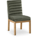 Meridian Evelyn Green Velvet Dining Chair IMAGE 1