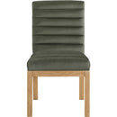  Color_Green -- Evelyn Green Velvet Upholstered Dining Chair IMAGE 3