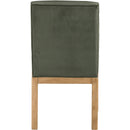  Color_Green -- Evelyn Green Velvet Upholstered Dining Chair IMAGE 5