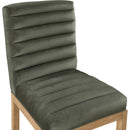  Color_Green -- Evelyn Green Velvet Upholstered Dining Chair IMAGE 7