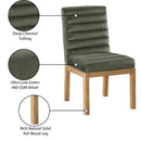  Color_Green -- Evelyn Green Velvet Upholstered Dining Chair IMAGE 9