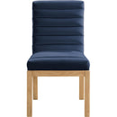  Color_Navy -- Evelyn Navy Velvet Upholstered Dining Chair IMAGE 3