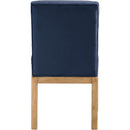  Color_Navy -- Evelyn Navy Velvet Upholstered Dining Chair IMAGE 5