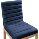  Color_Navy -- Evelyn Navy Velvet Upholstered Dining Chair IMAGE 7