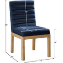 Color_Navy -- Evelyn Navy Velvet Upholstered Dining Chair IMAGE 8